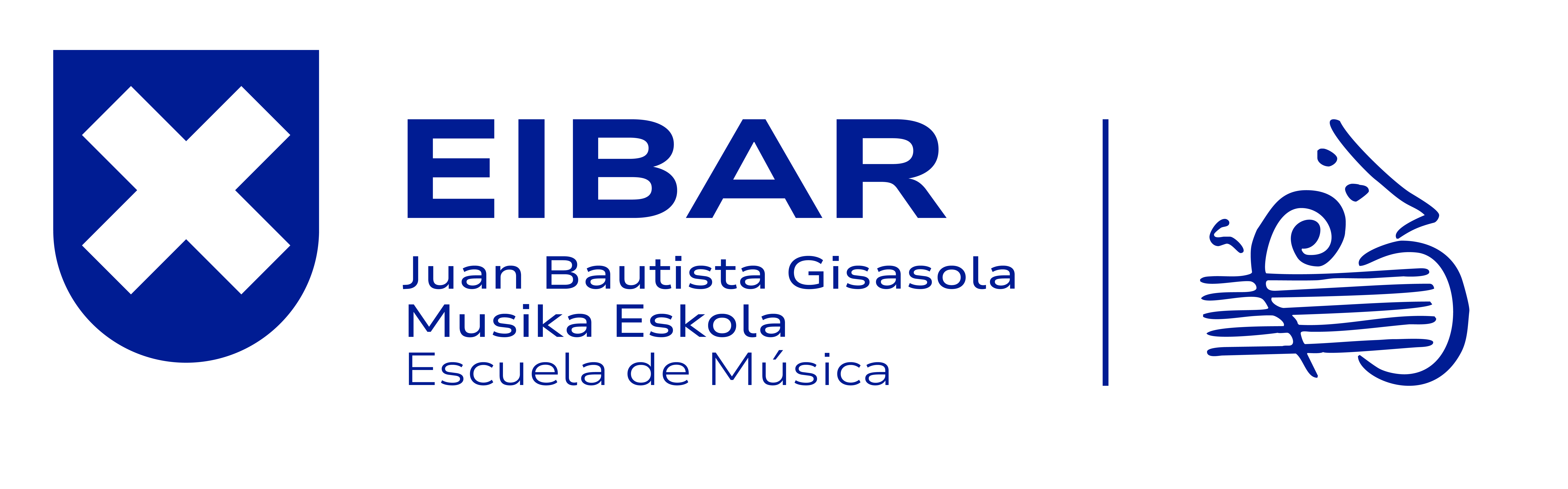 Juan Bautista Gisasola Musika Eskola horizontala urdina